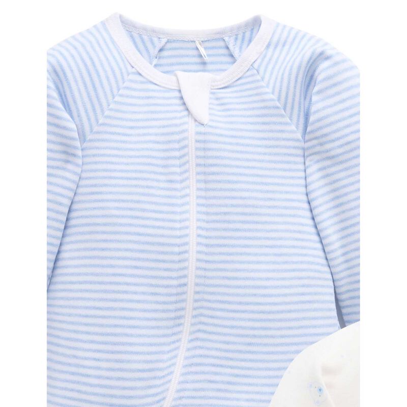 Purebaby 2 Pack Zip Growsuit image number 1